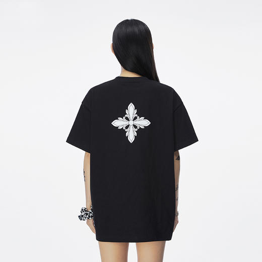 预售|SMFKoversize 短袖T恤女夏黑色/白色 CT004B.潮快闪[福利品] 商品图2