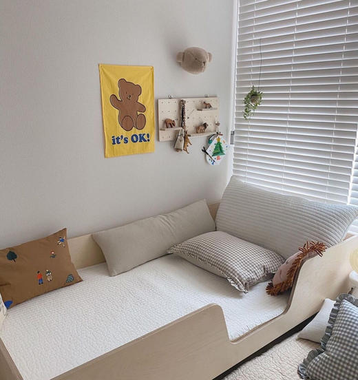 ins风 拍摄道具 房间装饰 小熊挂布 商品图2