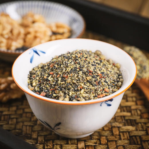【芝麻核桃粉】黑芝麻糊核桃黑豆黑芝麻粉营养早餐即食代餐粉生 1罐 商品图2