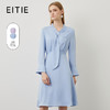 EITIE爱特爱秋冬新款气质飘带收腰显瘦A字中袖连衣裙6707402 商品缩略图1