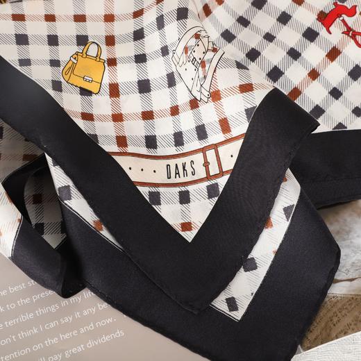 DA*S韩系时尚前为摩登风格小清新百搭桑蚕丝丝巾 03B 03W 商品图6