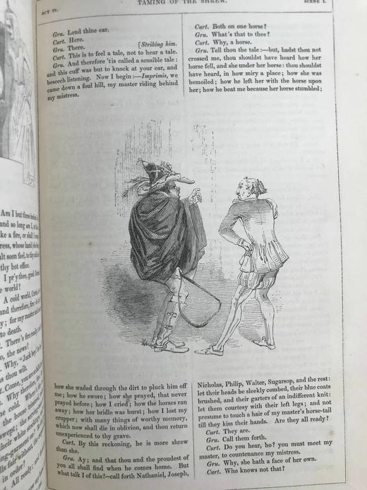 他把理查三世画成猪！1843年 莎士比亚作品集（存2卷） 肯尼·梅多斯近千幅版画插图 真皮精装16开 商品图7