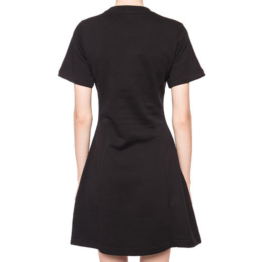 KENZO 高田贤三 女士棉质大虎头徽标印花圆领短袖连衣裙 黑色 F952 RO824 4XA 99 商品图2