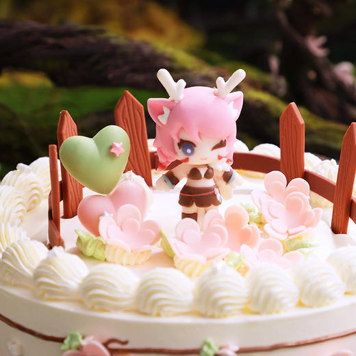 【限时特惠189.9元】 鹿灵「莓」少女瑶 2磅  幸福西饼&王者荣耀 梦幻联动  来自森林的神鹿少女瑶 带来多汁草莓蛋糕的甜蜜（高州） 商品图6