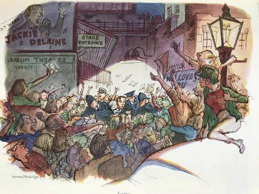 1955年7-12月 英国讽刺漫画杂志《笨拙》（含多幅彩色） 漆布精装16开 商品图7