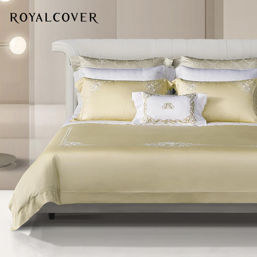【ROYALCOVER】罗卡芙欧式全棉绣花套件 新疆长绒棉四件套 佩蒂尔 商品图0