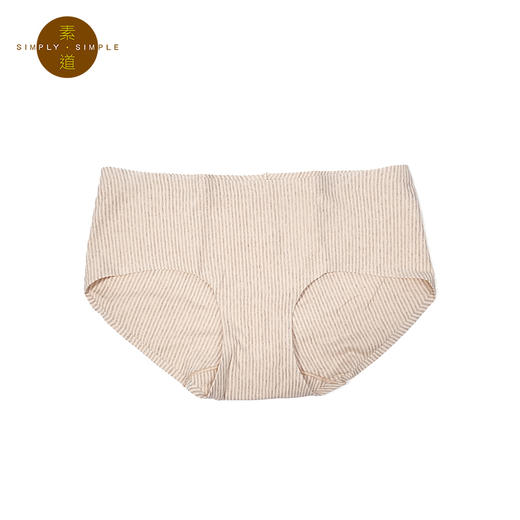 素道天然有机彩棉内裤女 1-3条装一片式无痕三角裤女 中腰女士 商品图4