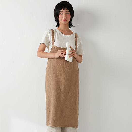 麻+汉麻围裙-泥黄 厨房/园艺 纯麻质地 商品图3