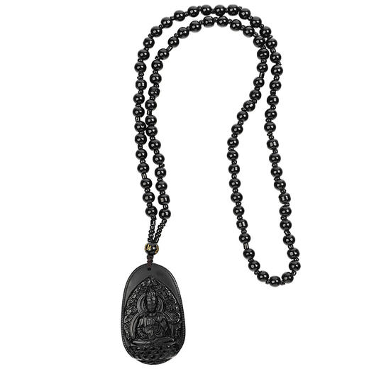 牛首山文创黑曜石吊坠十二生肖项链国潮节日礼物 商品图4