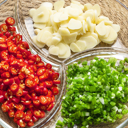 【笑麻麻荟&菲内克斯】钢化玻璃圆形三分格盘子餐具分餐盘分隔盘家用水果盘多功能配菜盘A 商品图2