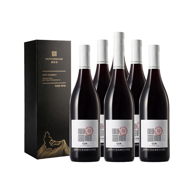 希拉谷庄园GSM混酿红葡萄酒（软木塞/盒） 14.5%vol  750ml*6