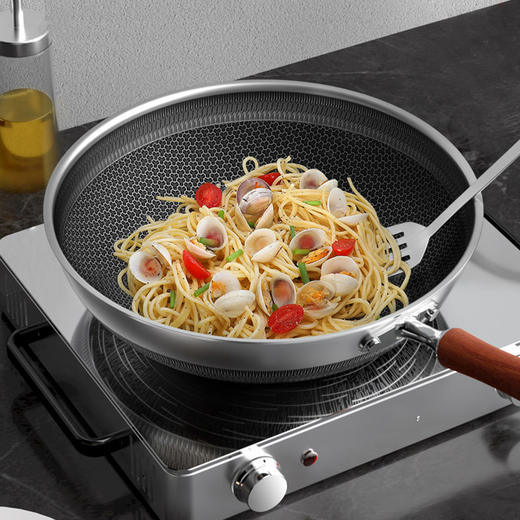 康巴赫悦己316L双面花纹炒锅32CM 商品图2