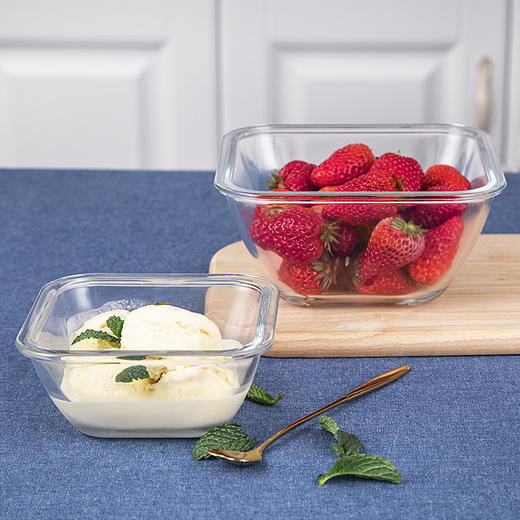 【笑麻麻荟&菲内克斯】钢化玻璃碗可爱甜品碗水果碗单个小碗冰激凌碗 个性 家用A 商品图3