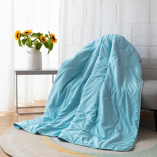 LOVO（罗莱旗下出品） 蓝色遐想水洗蚕丝被200*230cm 商品图0