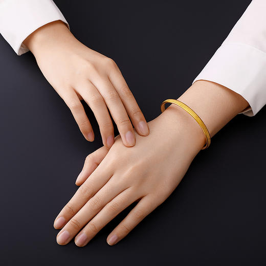 宫匠造办 美人镯黄金手镯 商品图5