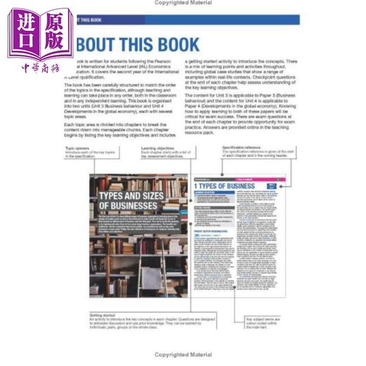 【中商原版】Edexcel International A Level Economics Student Book 2 培生爱德思国际Alevel经济学2教材 商品图3