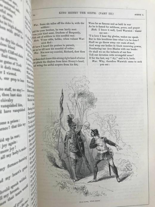 他把理查三世画成猪！1843年 莎士比亚作品集（存2卷） 肯尼·梅多斯近千幅版画插图 真皮精装16开 商品图11