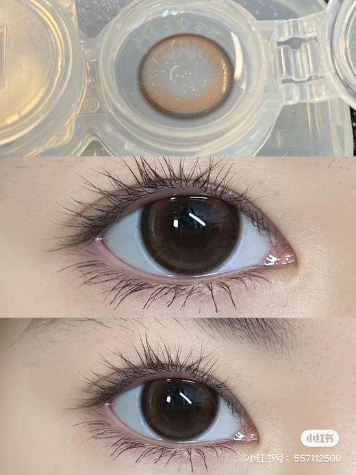 【日抛 】 Hancon 微笑弹珠棕 14.2 韩视 琥珀棕 着色13.6 A96 商品图0