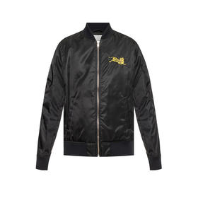 KENZO 高田贤三 男士小老虎徽标刺绣拉链外套 黑色 F955 BL191 1NB 99