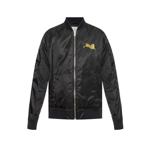 KENZO 高田贤三 男士小老虎徽标刺绣拉链外套 黑色 F955 BL191 1NB 99 商品图0