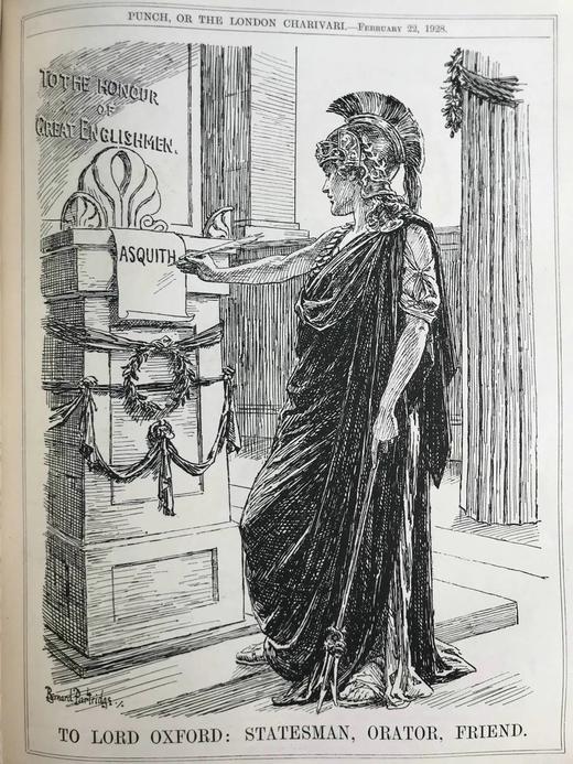 1928年1-6月 英国讽刺漫画杂志《笨拙》（含多幅彩色） 漆布精装16开 商品图14