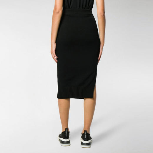 KENZO 高田贤三 女士棉质字母徽标刺绣半身裙 黑色 F962 JU563 814 99 商品图2