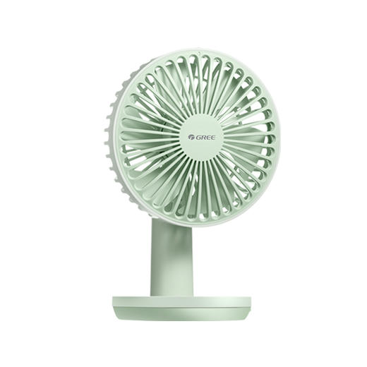 格力台扇 3档风速 小巧便携 台夹两用 FSTZ-1201A6 薄荷绿+浅豆绿 商品图1