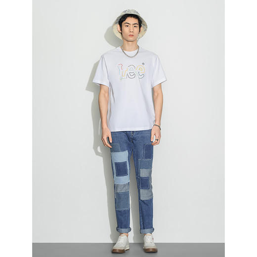 Lee商场同款22春夏新品舒适版圆领logo多色男短袖T恤LMT0016083RX 商品图2