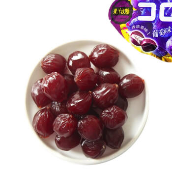 悠哈酷露露果汁软糖 52g 葡萄味 休闲零食 儿童糖果 办公室解馋 商品图1