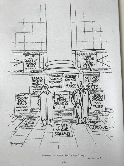 1955年1-6月 英国讽刺漫画杂志《笨拙》（含多幅彩色） 漆布精装16开 商品图10