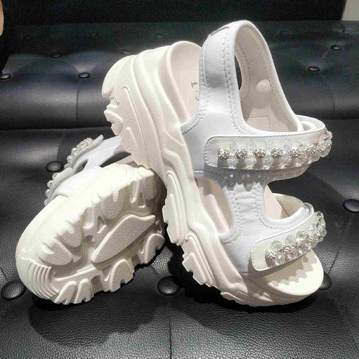 LFGJ14503超轻闪亮串珠厚底凉鞋 商品图3