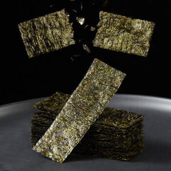 四洲紫菜芥辣味即食海苔片40g 约50小包独立包装儿童休闲零食解馋小吃 商品图3