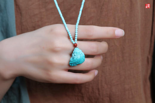 绿松貔貅吊坠   配绿松链子 商品图6