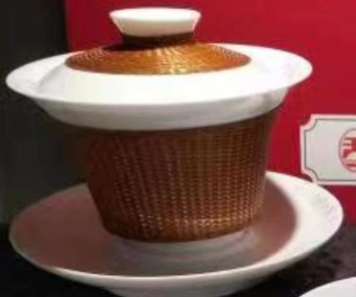 竹编盖碗 商品图0