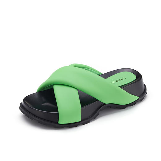 westory女鞋2022夏季新款休闲百搭软底松糕露脚舒适拖鞋W22BJ61461 商品图3