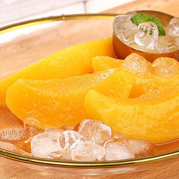 百草味  水果黄桃罐头糖水童年零食休闲小吃 黄桃罐头果捞312g/罐 商品图1