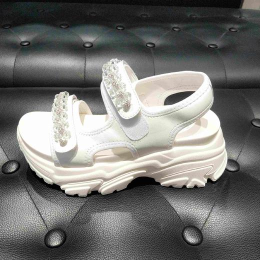 LFGJ14503超轻闪亮串珠厚底凉鞋 商品图1