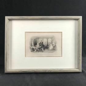 1840年代艺术杰作钢版画复古装裱  10款可选带装裱【A系列-37.5*27.5-人物场景类】