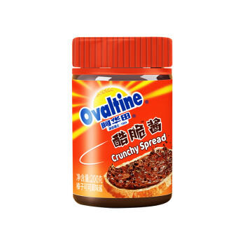 阿华田（Ovaltine）酷脆酱200g榛子可可味可可酱早餐面包涂抹蘸酱甜品烘焙牛奶伴侣 商品图6