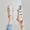 ZHR单鞋女2022年夏新款休闲罗马包头凉鞋百搭平底编织猪笼鞋 商品缩略图0