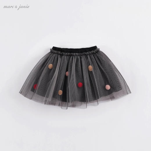 马克珍妮秋装新款 女童网纱裙短裙蓬蓬裙 儿童半身裙231325 商品图2