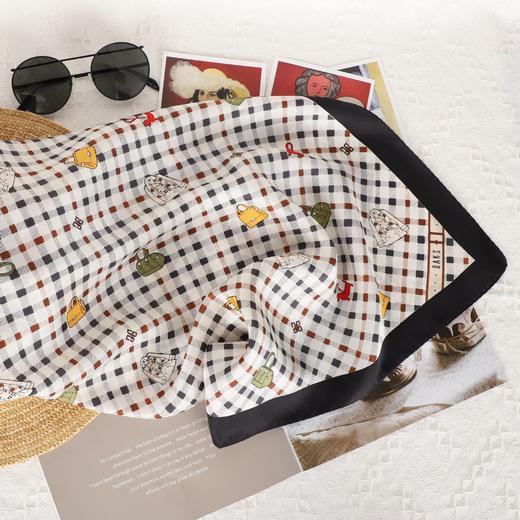 DA*S韩系时尚前为摩登风格小清新百搭桑蚕丝丝巾 03B 03W 商品图4