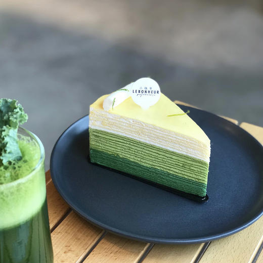 周年庆：1/10切块 抹茶柚子渐变千层 商品图0