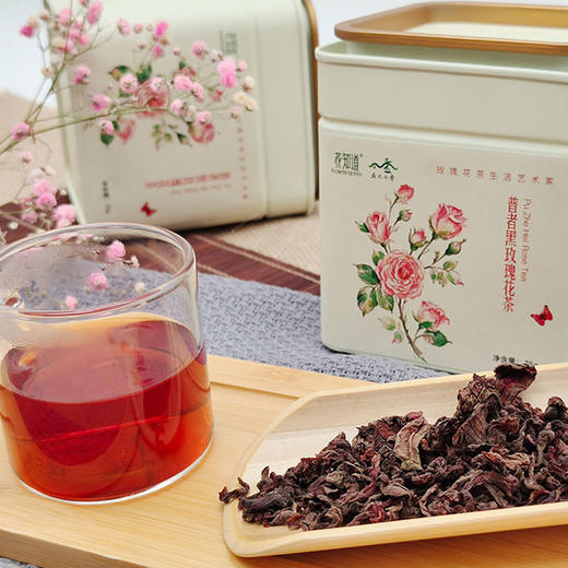 连续三年上榜云南“十大名花”！云南高原重瓣发酵红玫瑰茶（法国墨红玫瑰） 商品图7