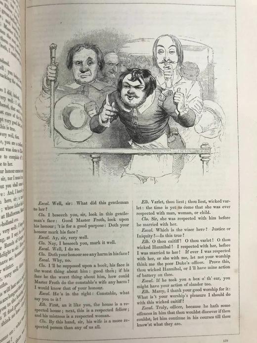 他把理查三世画成猪！1843年 莎士比亚作品集（存2卷） 肯尼·梅多斯近千幅版画插图 真皮精装16开 商品图10