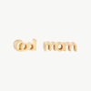 订购8周到｜Studio Grun-Cool mom-字母 耳钉（不对称）［美国设计师］ 商品缩略图1
