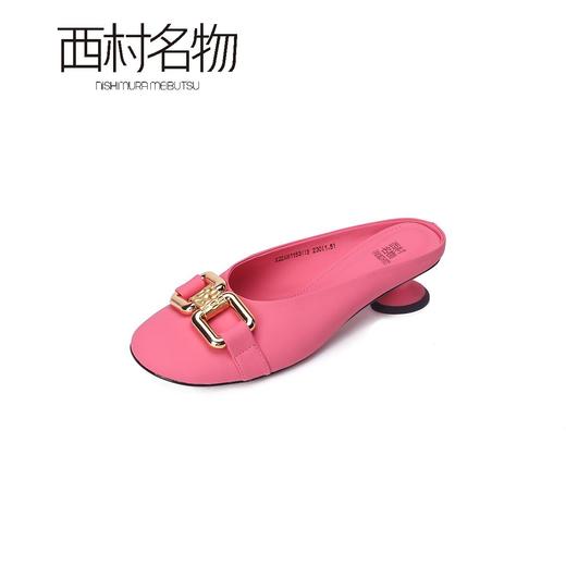 西村名物2022夏季新款单鞋女复古小众设计穆勒拖11531 商品图6