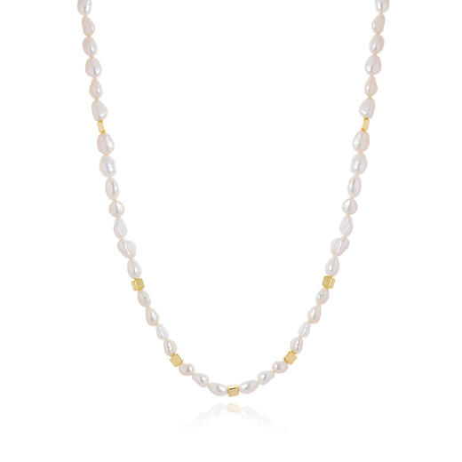 Oflye潮流饰品 天然珍珠项链女气质百搭简约锁骨链独特网红爆款配饰 商品图4