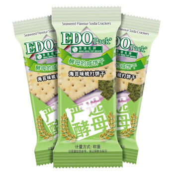 巨浪大切（EDOpack） 海苔味 酵母苏打饼干 5斤装/箱 营养早餐 礼盒 团购送礼 商品图1