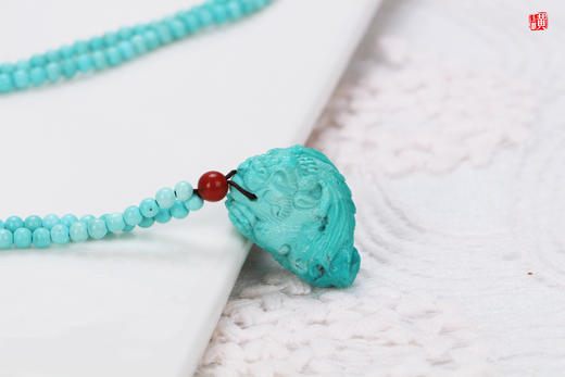 绿松貔貅吊坠   配绿松链子 商品图1